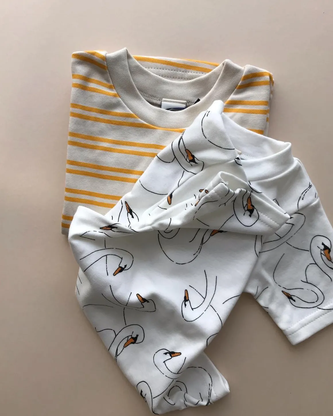 Kids Short & Tee Set | Sand Stripe