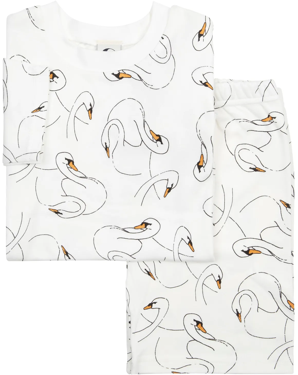 Kids Short & Tee Set | Swansy White