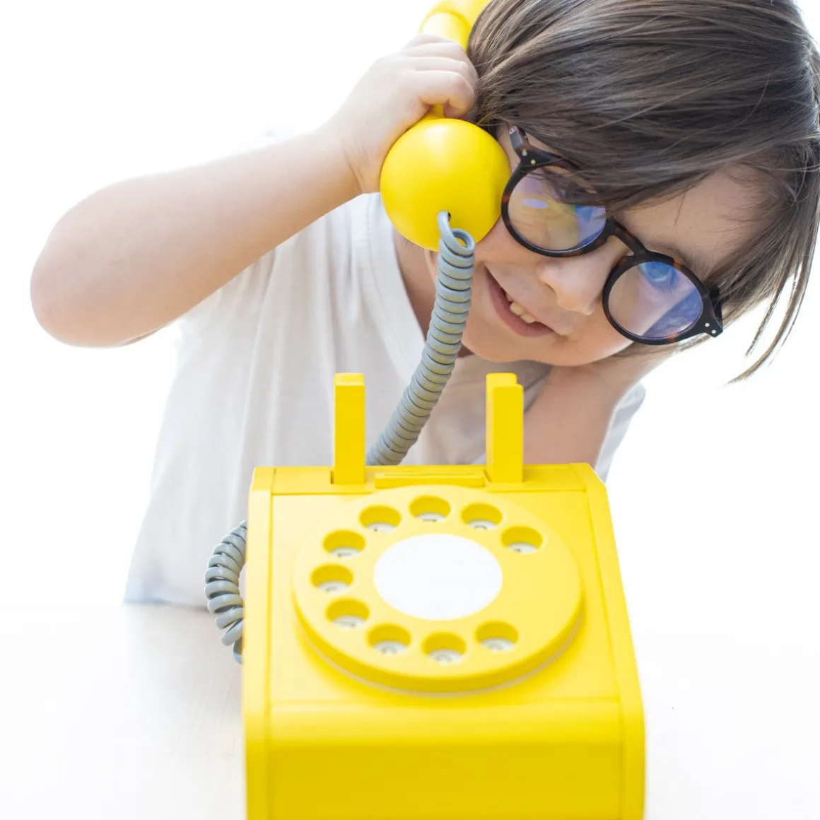 kiko & gg Retro Telephone | Yellow