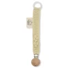Knitted Organic Cotton Pacifier Clip | Cream