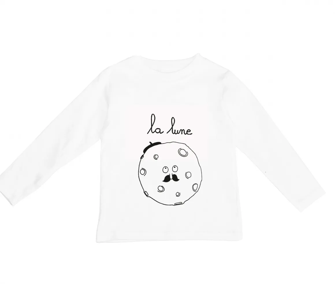 La Lune Long Sleeve Tee by Wexbaby
