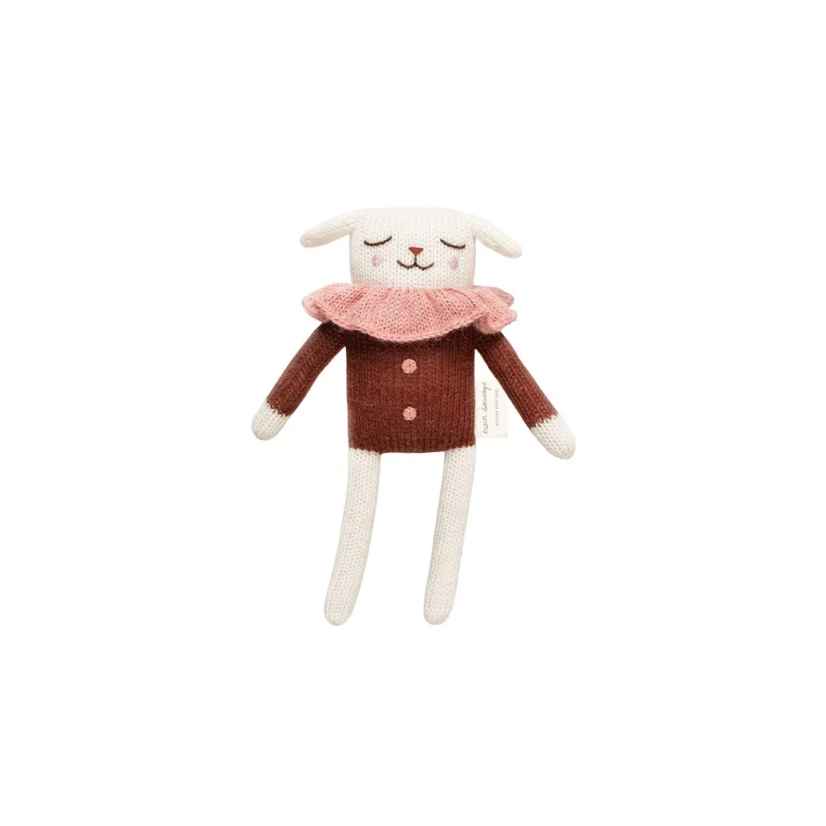 Lamb Knitted Toy in Sienna Blouse