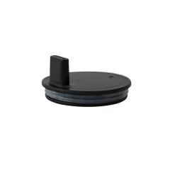 Lid for Kids Drinking Glass Lid in Black by Design Letters