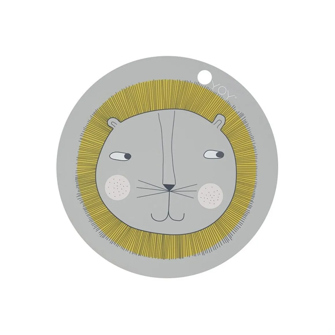 Lion Placemat | Light Grey