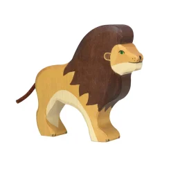 Lion Wooden Figure