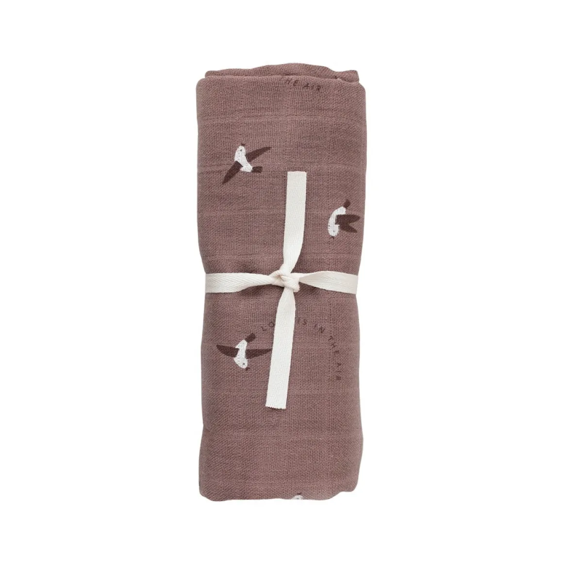 Love Print Muslin Swaddle Blanket