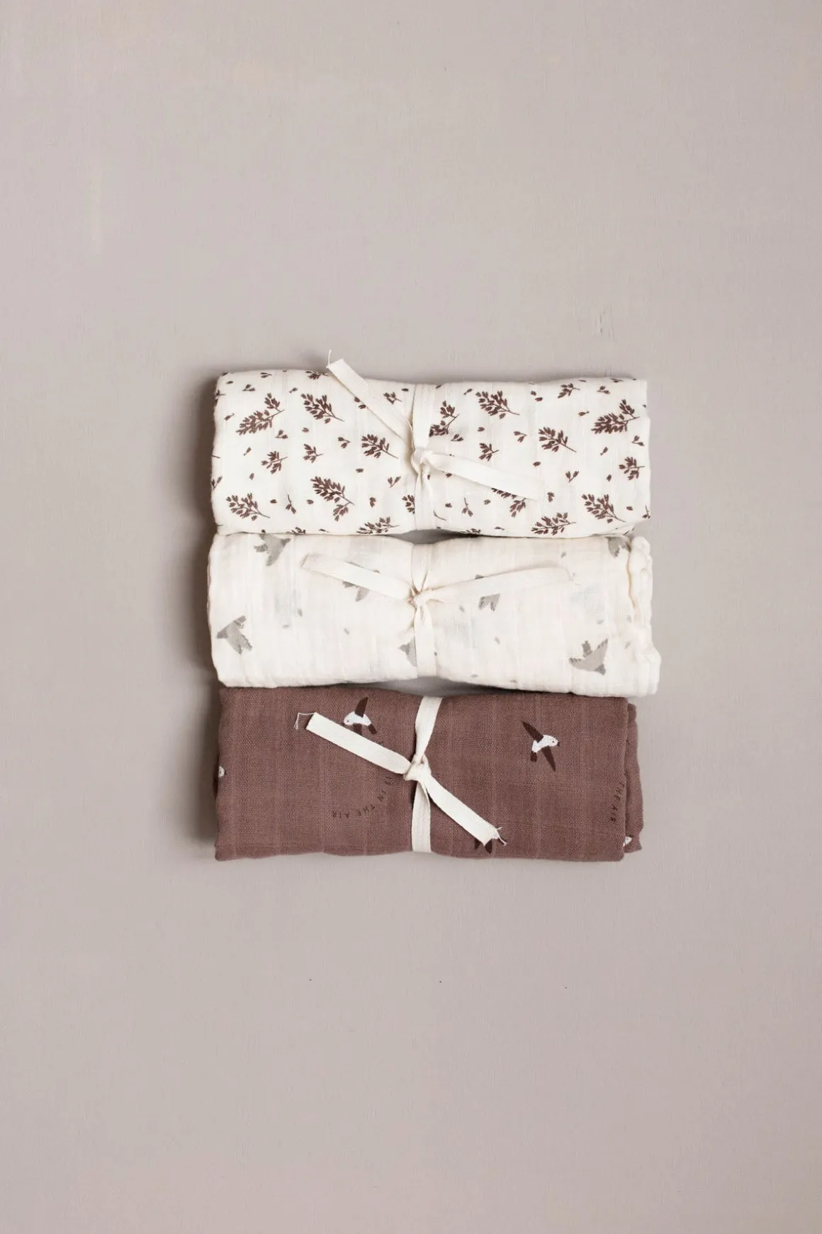 Love Print Muslin Swaddle Blanket