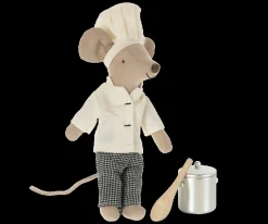 Maileg Chef Mouse w. Soup Pot & Spoon