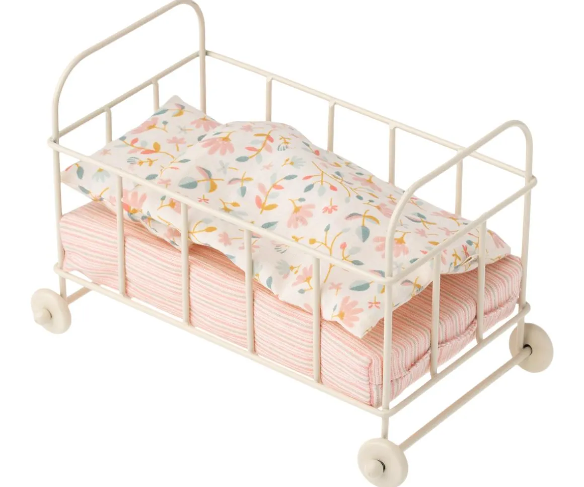 Maileg Micro Metal Baby Cot
