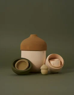 Matryoshka Nesting Acorn Set