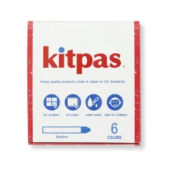 Medium Crayons by Kitpas (6 Colours)
