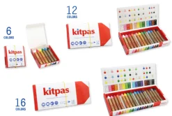 Medium Crayons by Kitpas (6 Colours)