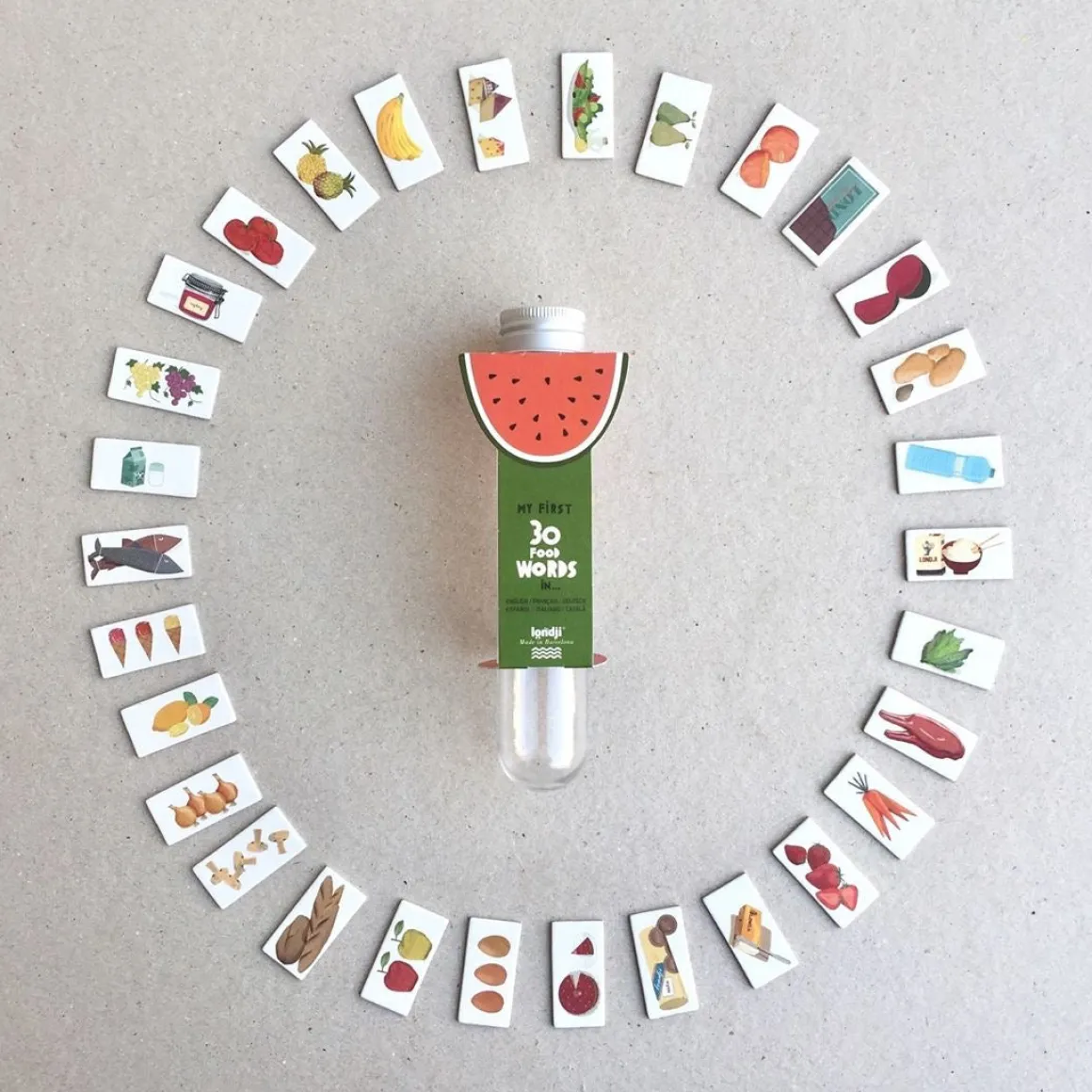 Micro Food Dictionary in 5 Languages