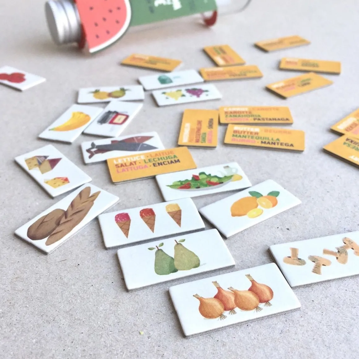 Micro Food Dictionary in 5 Languages
