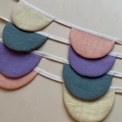 MIKANU Linen Deco Party Garland 2M | Pastel