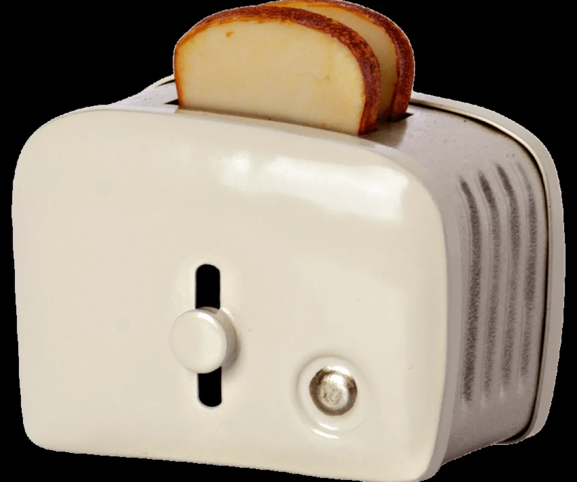 Miniature Toaster & Bread | Off White