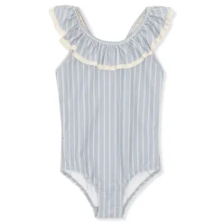 Moule Frill Swimsuit with UPV 50+ | Sailor Stripe