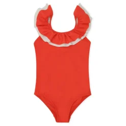 Moule Frill Swimsuit with UPV 50+ | Fiery Red