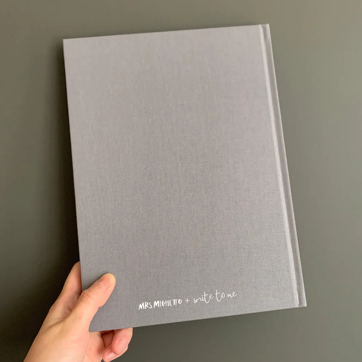 Mrs Mighetto WHALIE x Write To Me Baby Journal