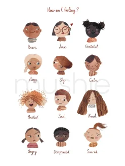Mushie Feelings Poster 50 x 70cm
