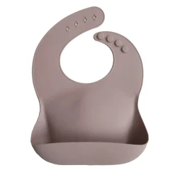 Mushie Solid Silicone Bibs | Multiple Colours
