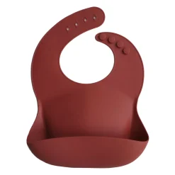 Mushie Solid Silicone Bibs | Multiple Colours