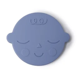 Mushie Teether Face | Blueberry