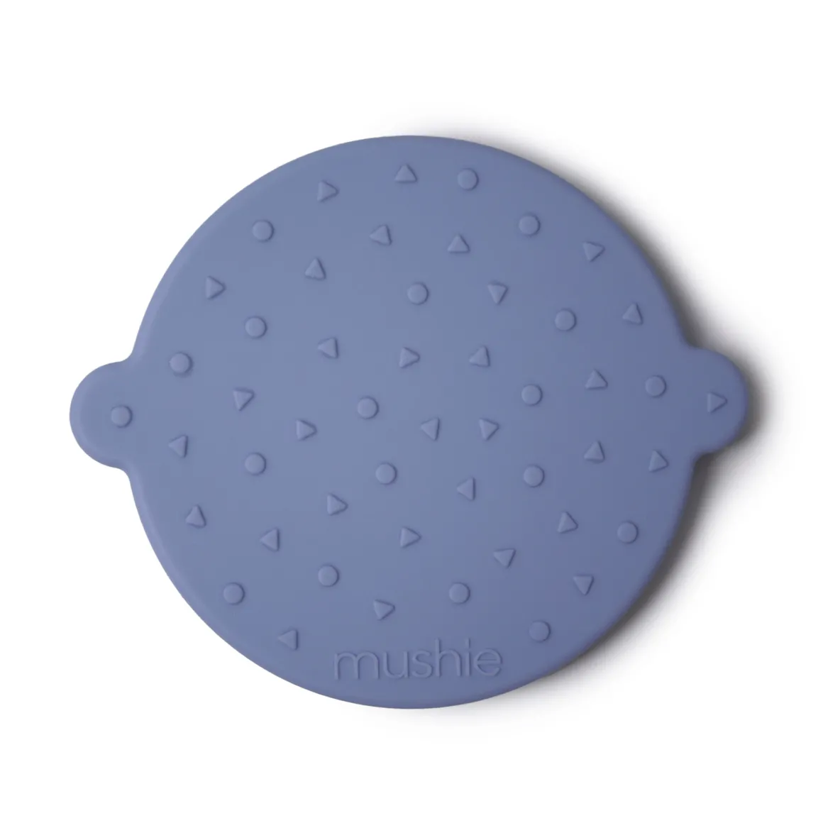 Mushie Teether Face | Blueberry