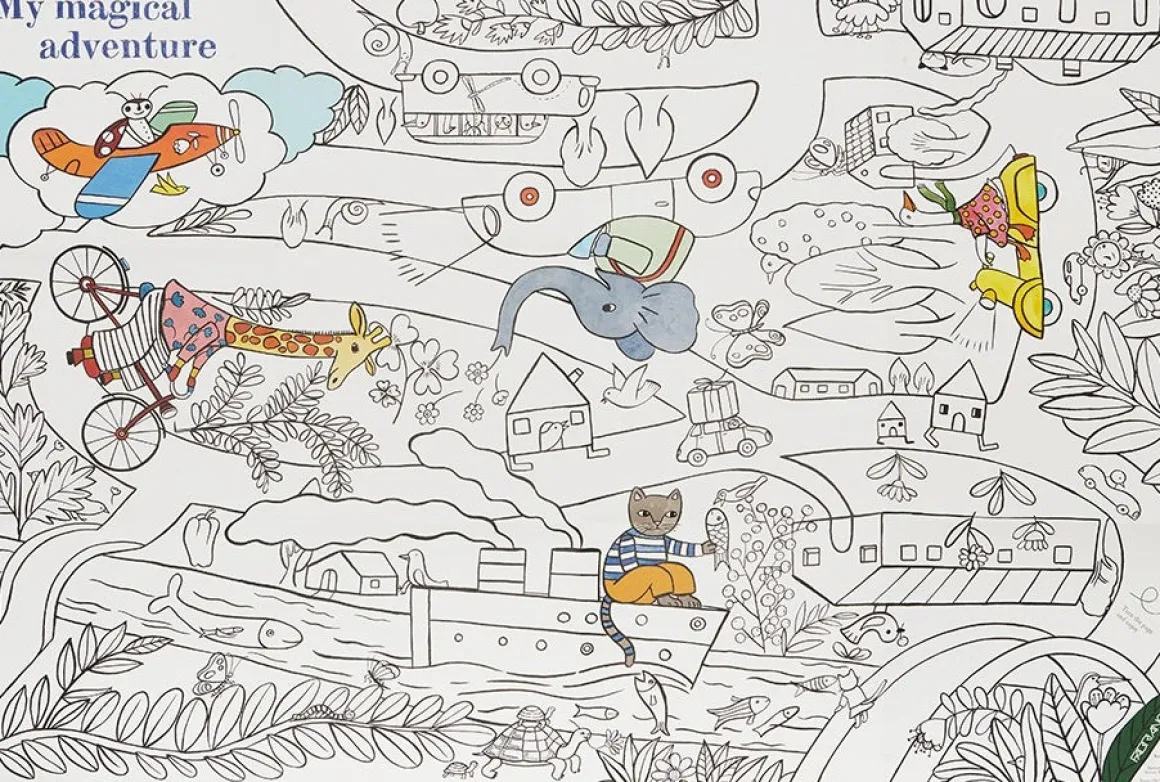 My Magical Adventure Large Colouring Sheet
