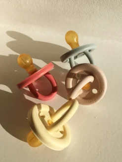 100% Natural Rubber Pacifier | Cherry Rose