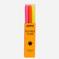 9 Neon Felt Pens