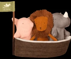 Noah's Ark with 3 Mini Animals Rattles