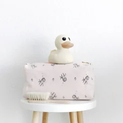 Octopus Printed Wash Bag in Light Pink by Rose in April
