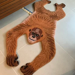 Oddly Orang Utan Wool Rug Small