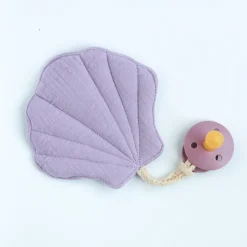 Oh Dubidu Shell Pacifier Holder | Lavender