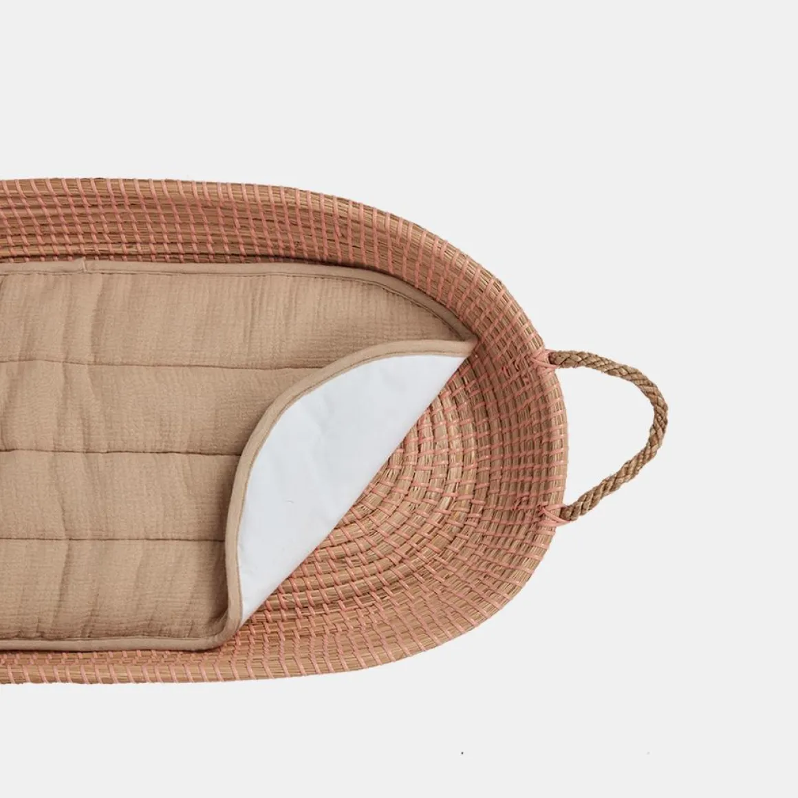 Olli Ella Changing Basket Luxe Organic Cotton Liner | Dune
