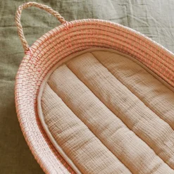 Olli Ella Changing Basket Luxe Organic Cotton Liner | Dune