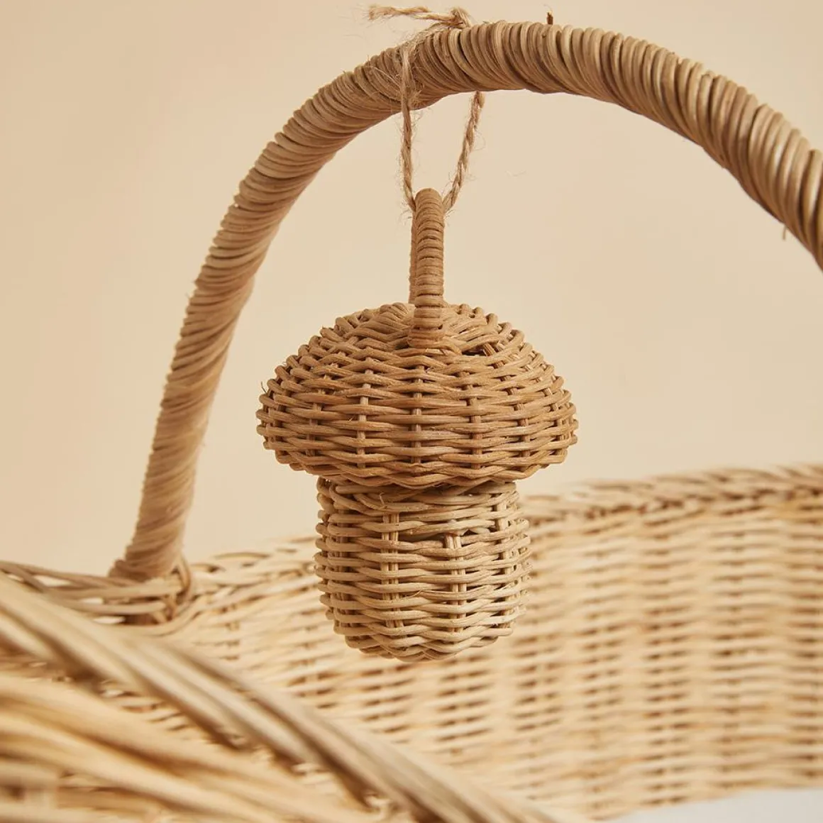 Olli Ella Dinkum Doll Mushroom Rattle/Hanging Rattle
