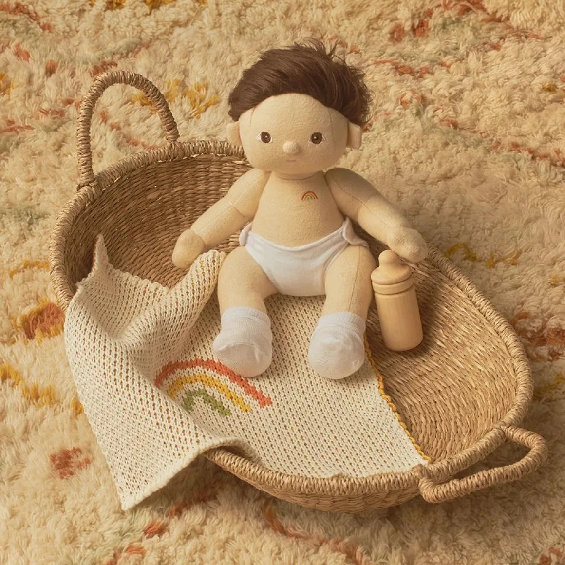 Olli Ella Dinkum Doll Rainbow Blanket