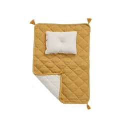 Olli Ella Organic Cotton Strolley Bedding Set | Mustard