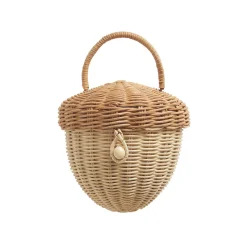 Olli Ella Rattan Acorn Bag