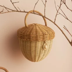 Olli Ella Rattan Acorn Bag