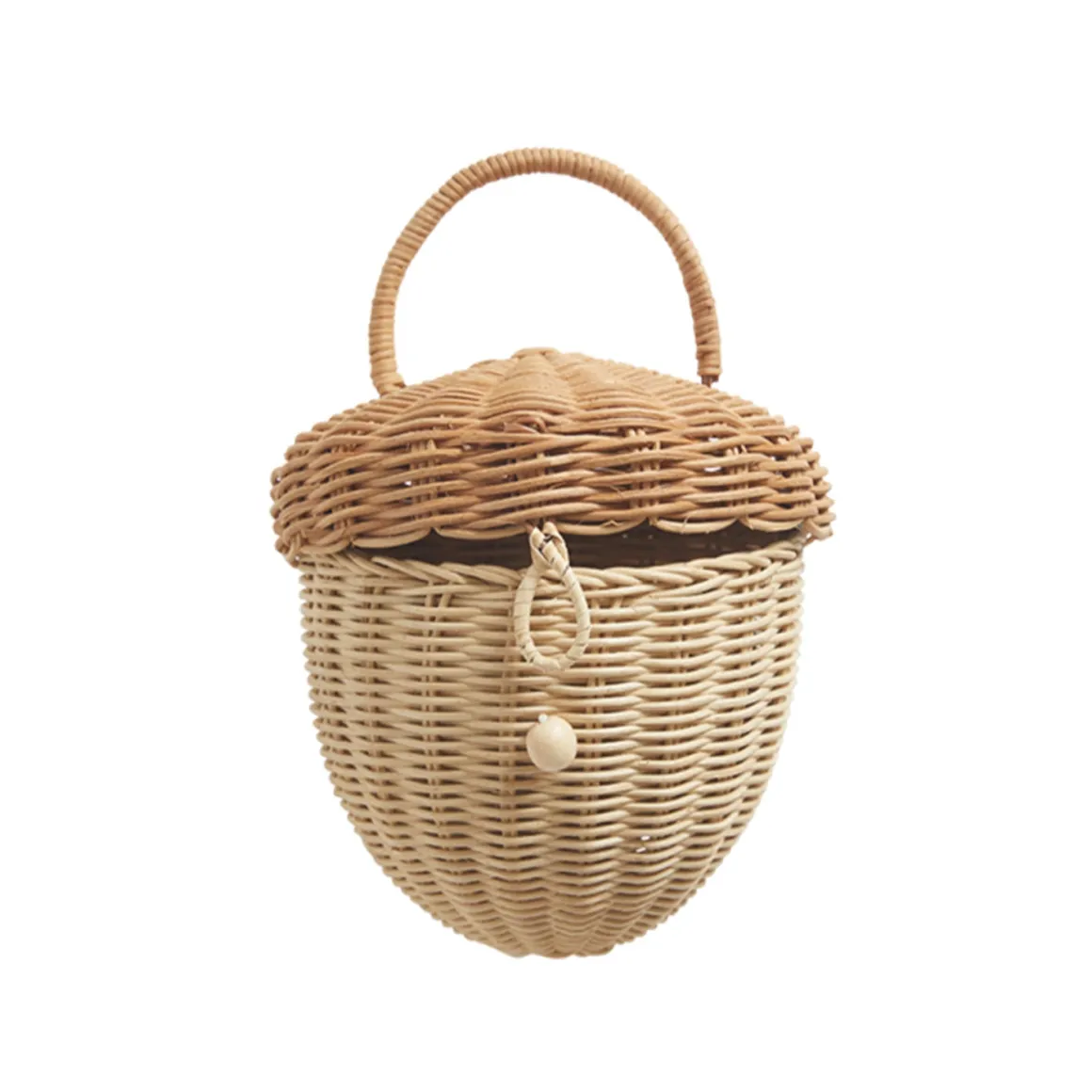 Olli Ella Rattan Acorn Bag