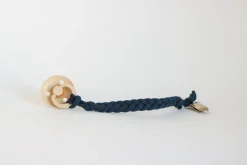 100% Organic Cotton Braided Pacifier Clip By Oh Dubidu