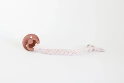100% Organic Cotton Braided Pacifier Clip By Oh Dubidu