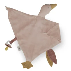 Organic Cotton Goose Cuddle Cloth | Misty Rose