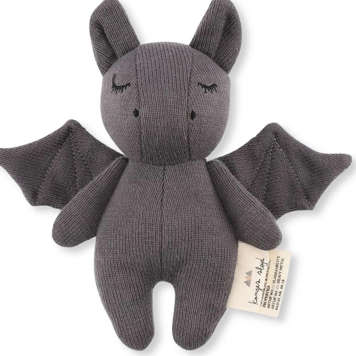 Organic Cotton Mini Bat Rattle