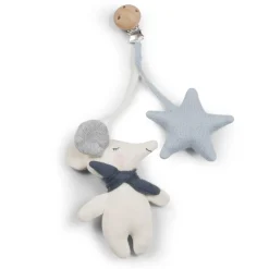 Organic Pram Toy Stjarna | Baby Blue