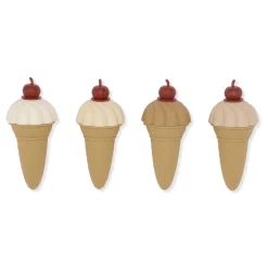 4 Pack Silicone Ice Cream Moulds