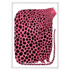 Pink Leopard Poster by Mia Nilsson